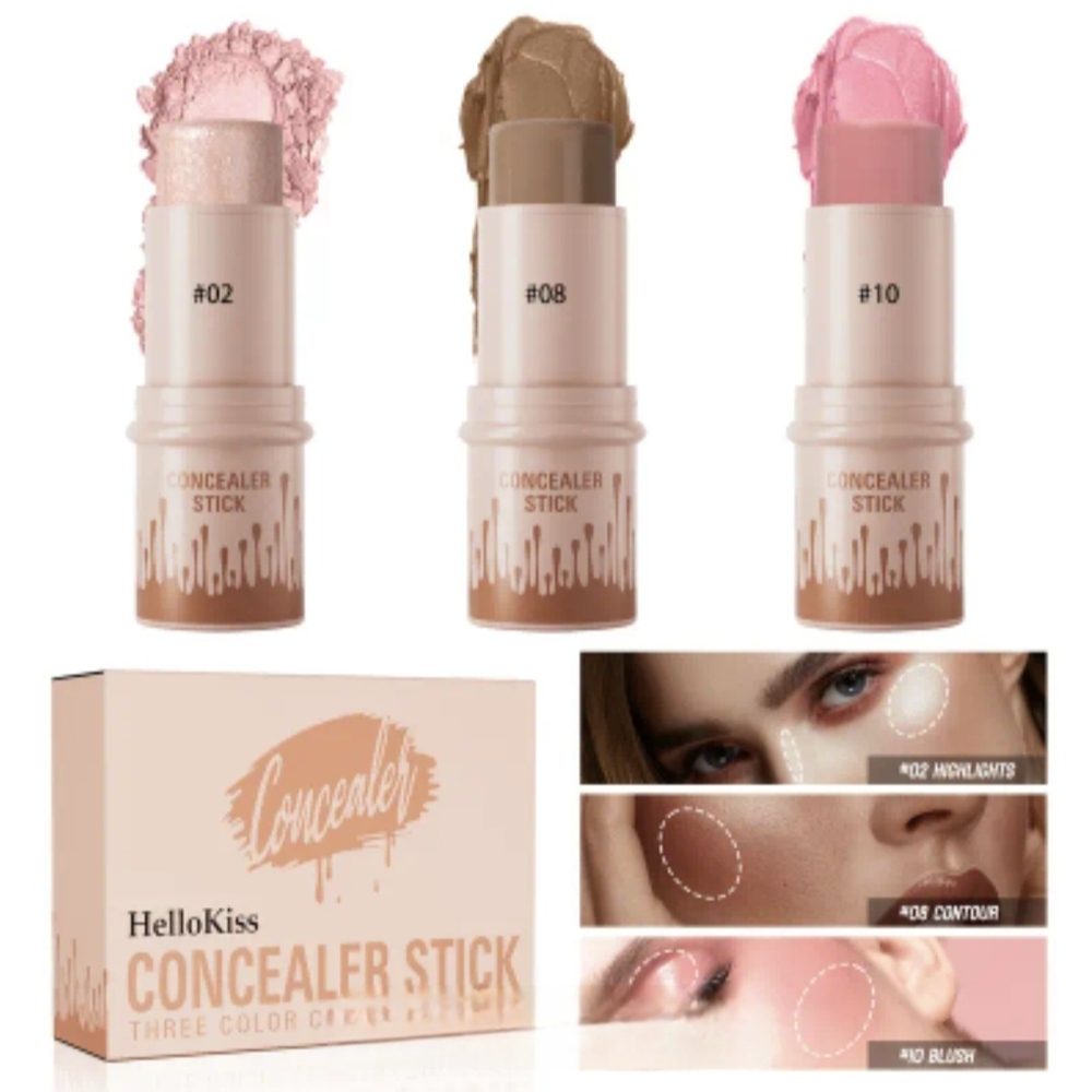 Concealer Stick Trio - Moonlight, Contour, Blush
